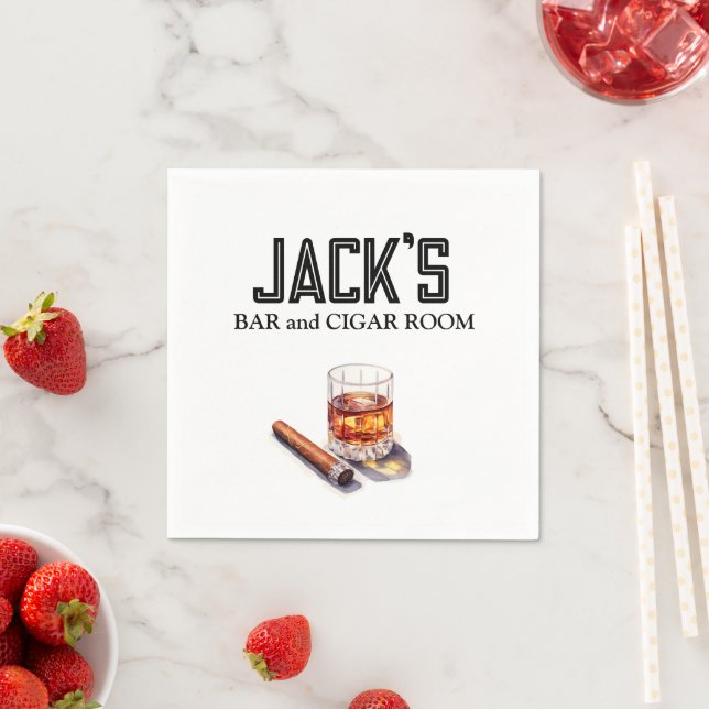 Guardanapo De Papel Papel para bares e Salas de Charutos (Insitu)