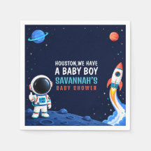 Papel para Chá de Bebê Menino Espaço Sideral Houst