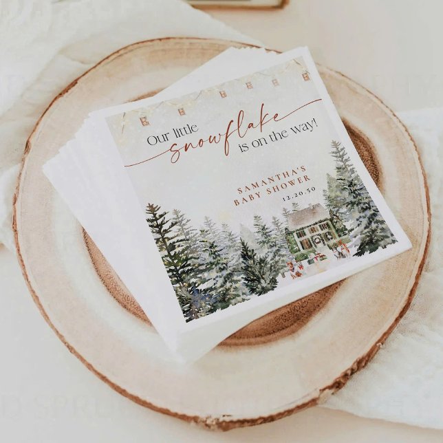 Guardanapo De Papel Papel para Chá de fraldas de Natal de inverno Napk (Criador carregado)