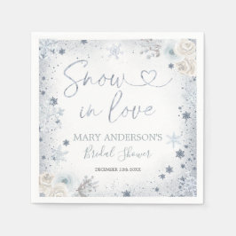 Guardanapo De Papel Papel para Chá de Noiva de Floco de Neve de Neve d