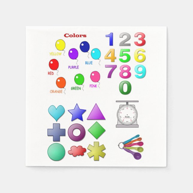 Guardanapo De Papel Papel para crianças Napkins (Frente)