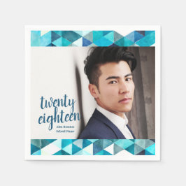 Guardanapo De Papel Papel para Formando Azul Moderno - Nápoles