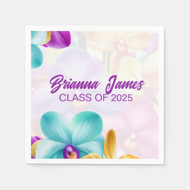 Guardanapo De Papel Papel para Graduação de Na moda Moderno - Napkin (Frente)