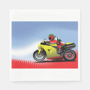 Guardanapo De Papel Papel para motocicletas amarelo