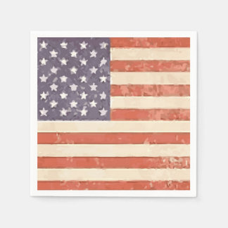 Guardanapo De Papel Papel Patriótico de Bandeira Americano Napkins