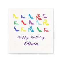 Papel personalizado "Calçados" Napkins