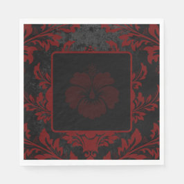 Guardanapo De Papel Papel personalizado de Natal Elegante vermelho dam