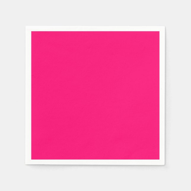Guardanapo De Papel Papel Personalizado Neon-Pink Napkins - Grandes Ev (Frente)