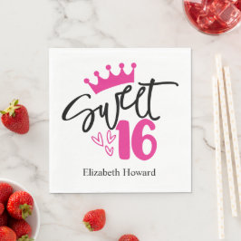 Guardanapo De Papel Papel Personalizado para Doce Dezesseis