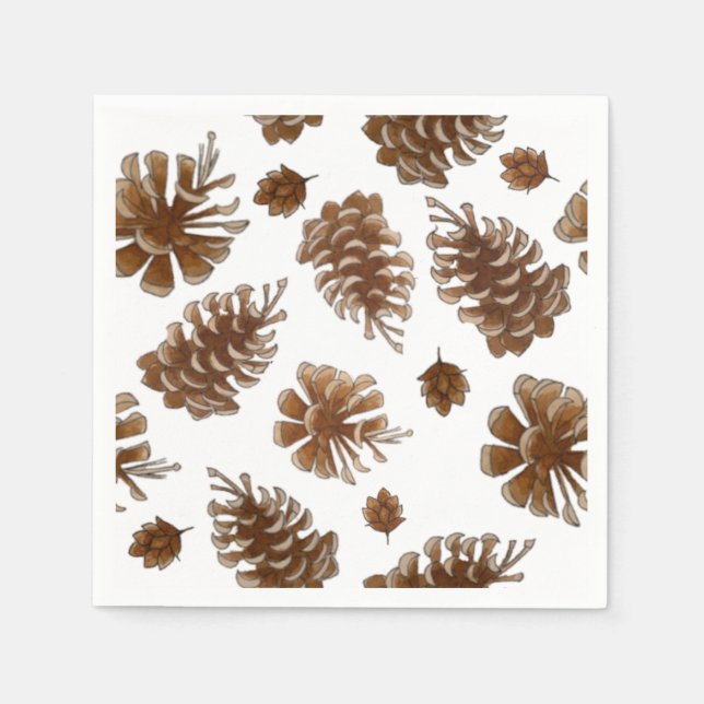 Guardanapo De Papel Papel Pinecone Russo Napkin (Frente)