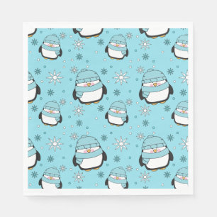 Guardanapo De Papel Papel Pinguim de inverno Napkins