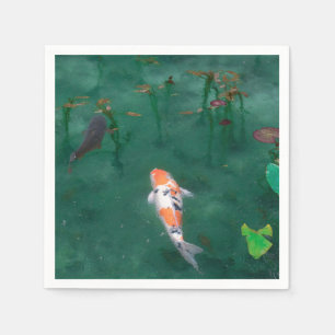 GUARDANAPO DE PAPEL PAPEL: PINTURA JAPONESA: KOI