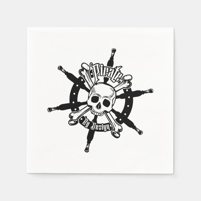 Guardanapo De Papel Papel Pirata Napkin (Frente)