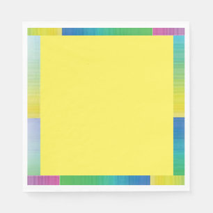 Guardanapo De Papel Papel Quadrado Multi Cor