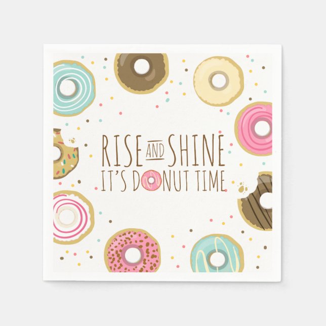 Guardanapo De Papel Papel rosquinha Nápoles Pia-Noz-Rosa Aniversário (Frente)