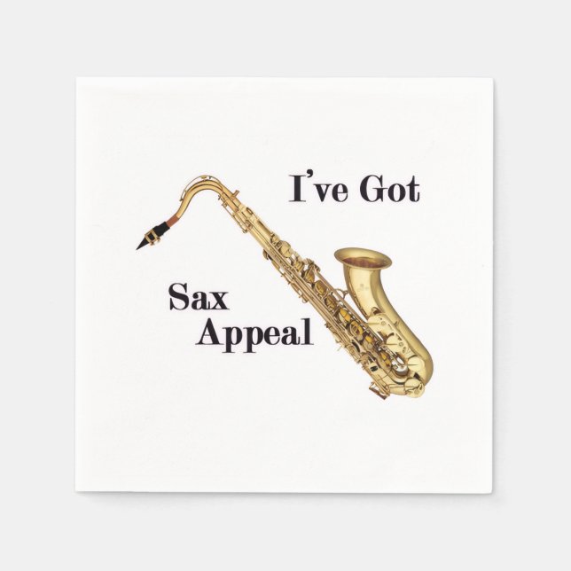 Guardanapo De Papel Papel Saxofone Napkin (Frente)