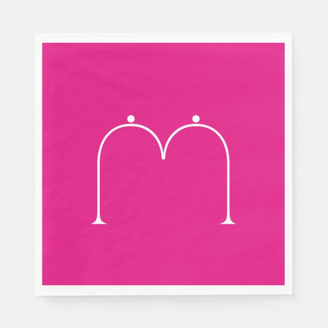 Guardanapo De Papel Papel Simples, Personalizado, Monograma, Napkins R (Frente)