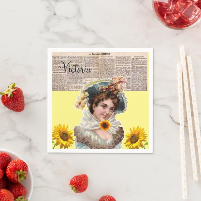 Guardanapo De Papel Papel Vitorioso de Girassol Napkins (Insitu)