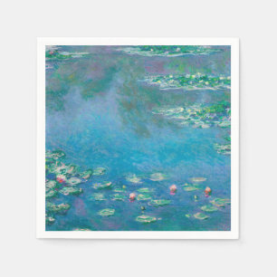 GUARDANAPO DE PAPEL PAPEL: "WATERLILILIES", POR MONET