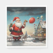 Papel Whimsical Santa Claus 5