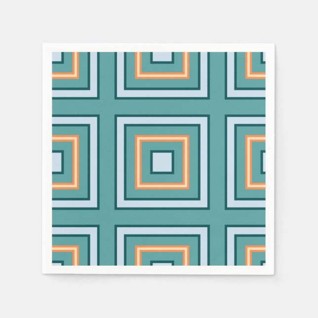 Guardanapo De Papel Papelada Nápoles - Grandes e Pequenos Quadrados (Frente)