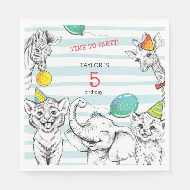 Guardanapo De Papel Papelão do 5 Anniversário - Nápoles (Frente)