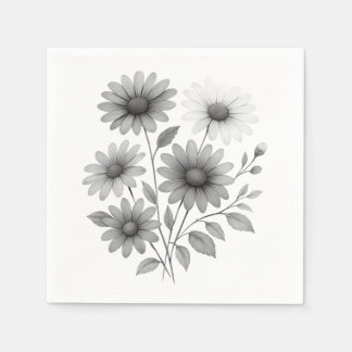 Guardanapo De Papel Paper Napkins 50 ct - Daisy Impressão - Corrine & 