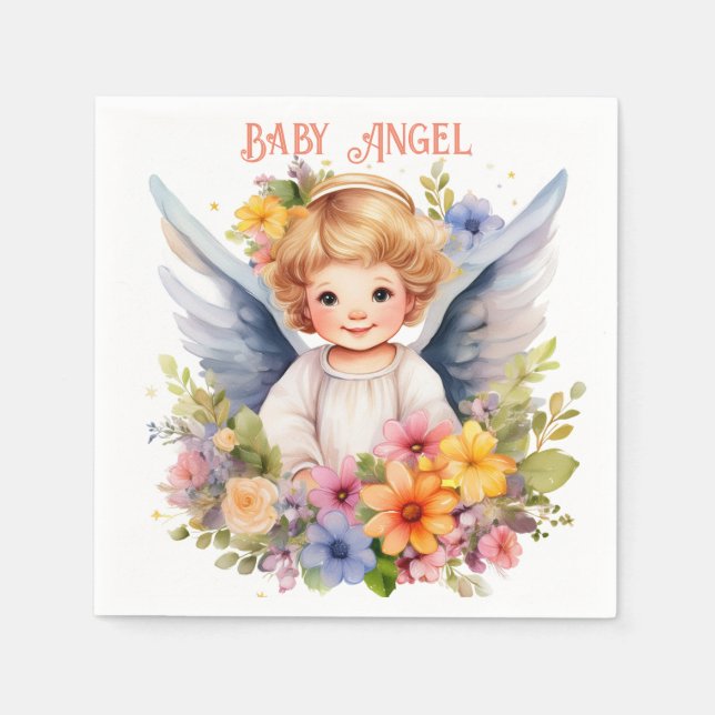 Guardanapo De Papel Paper Napkins Baby Angel (Frente)