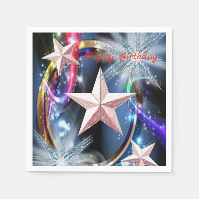 Guardanapo De Papel Paper Napkins Birthday (Frente)