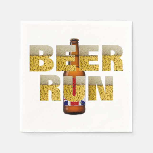 Guardanapo De Papel Paper Napkins Engraçado Beer Drinkers Britânicos (Frente)