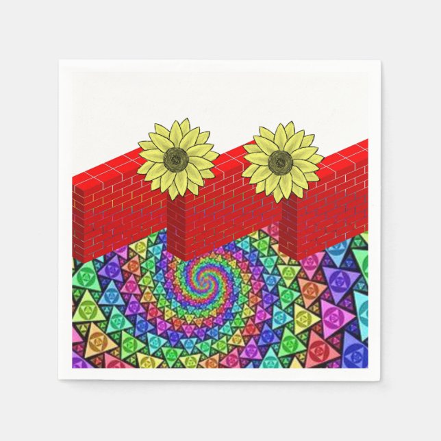 Guardanapo De Papel Paper Napkins Floral (Frente)