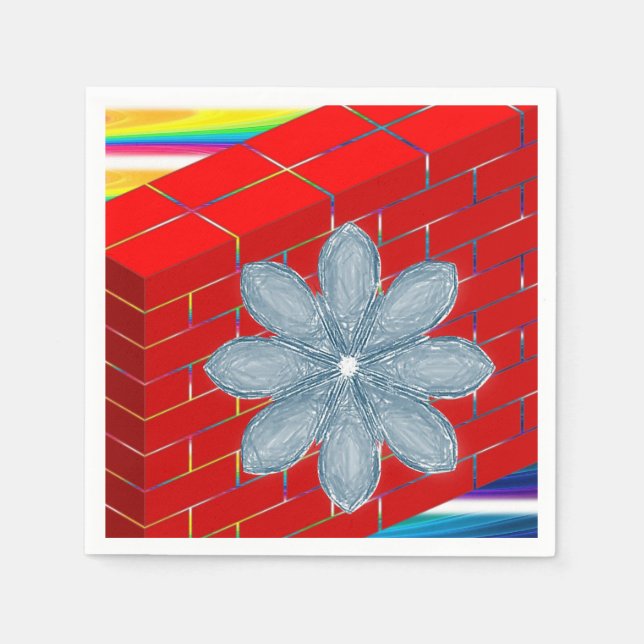 Guardanapo De Papel Paper Napkins Floral (Frente)