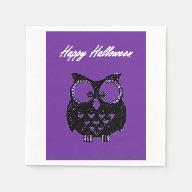Guardanapo De Papel Paper Napkins Halloween (Frente)