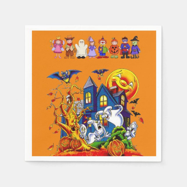 Guardanapo De Papel Paper Napkins Halloween (Frente)