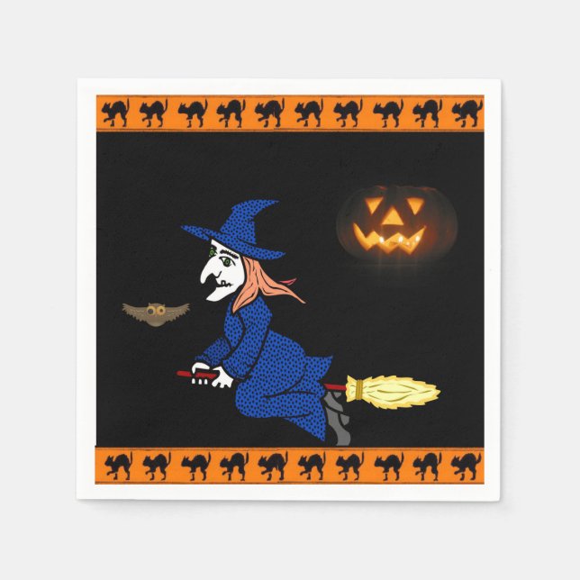 Guardanapo De Papel Paper Napkins Halloween (Frente)