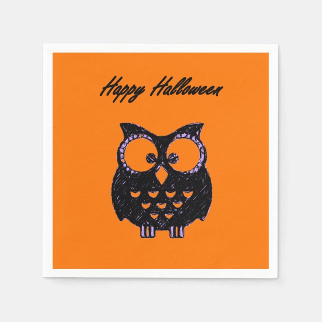 Guardanapo De Papel Paper Napkins Halloween (Frente)