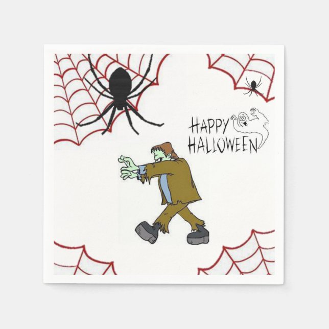 Guardanapo De Papel Paper Napkins Halloween (Frente)