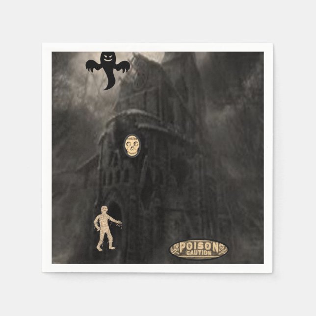 Guardanapo De Papel Paper Napkins Halloween (Frente)