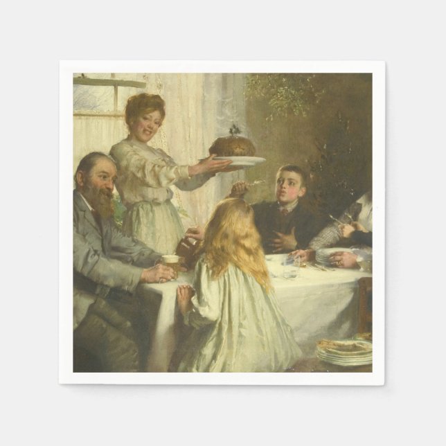 Guardanapo De Papel Paper Napkins James Clark - Natal (Frente)