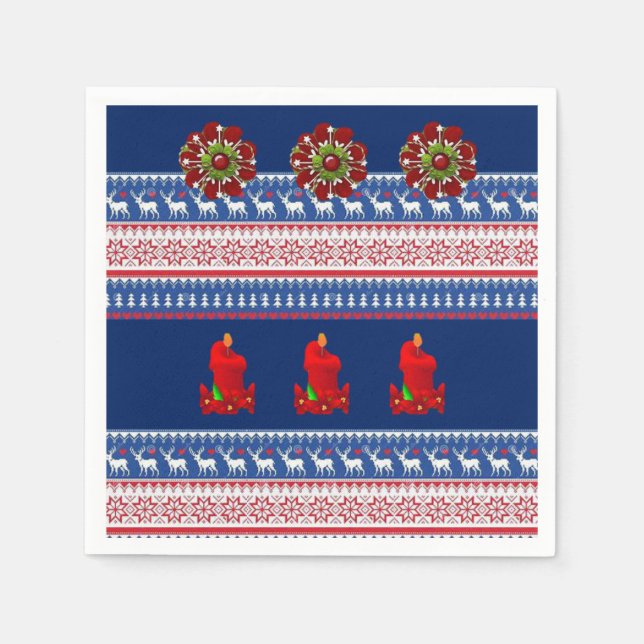 Guardanapo De Papel Paper Napkins Natal (Frente)