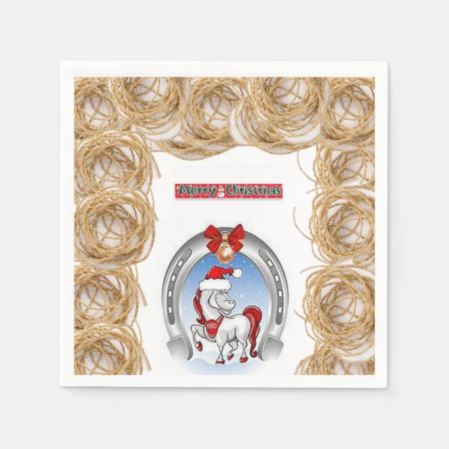 Guardanapo De Papel Paper Napkins Natal (Frente)