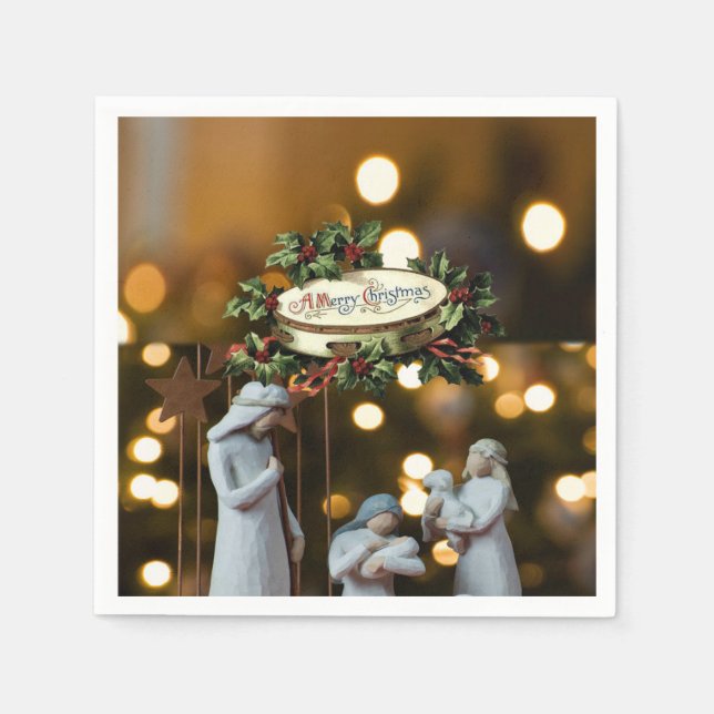 Guardanapo De Papel Paper Napkins Natal (Frente)