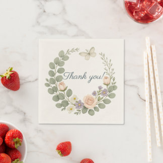 Guardanapo De Papel paper napkins, “Thank you — Morning Peace''