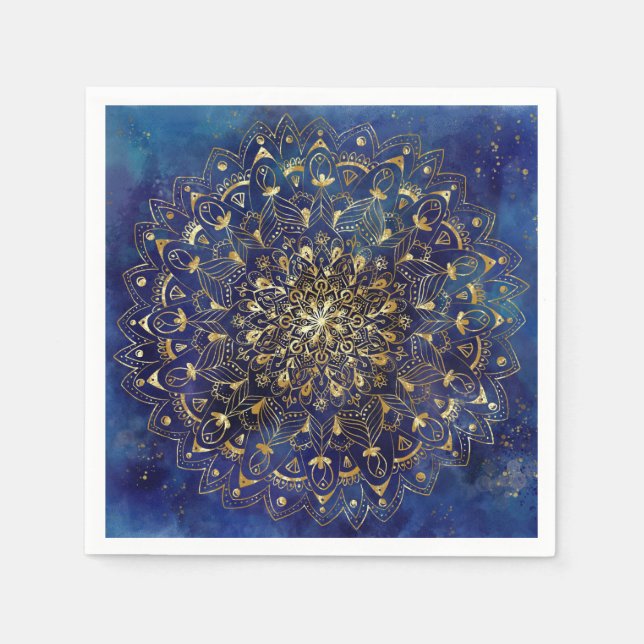 Guardanapo De Papel Papierservietten Mandala desenho (Frente)