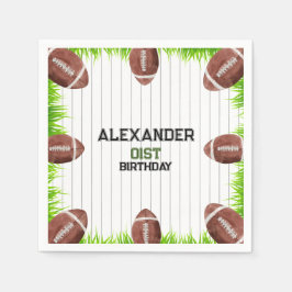 Guardanapo De Papel Papo De Aniversário De 1rua De Futebol