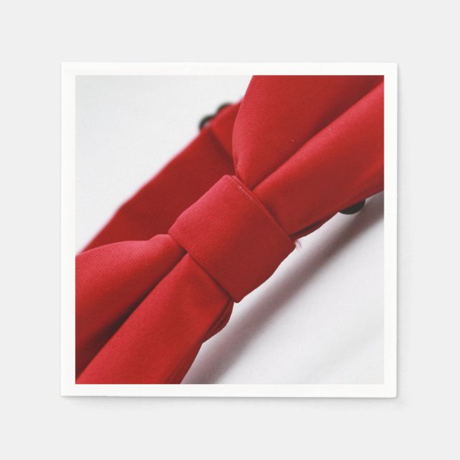 Guardanapo De Papel Papo Vermelho Elegante Arco (Frente)