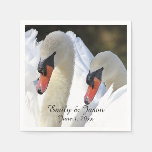 Guardanapo De Papel Par de Cisnes