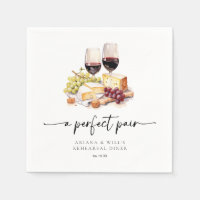 Par Perfeito Moderno Aquarela Vinho & Queijo