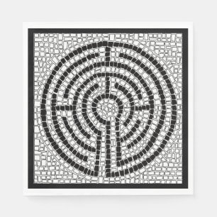 Guardanapo de papel para almoço padrão LABYRINTH V