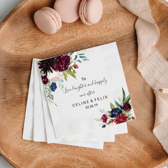 Guardanapo De Papel Para amar, rir e feliz para sempre (Criador carregado)